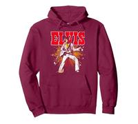 Elvis Presley Official Retro Sweat à Capuche, Unisexe pour Adultes, Marron, XXL