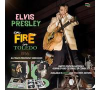 ELVIS PRESLEY - ON FIRE IN TOLEDO 1956 (GREEN VINYL +CD) 2 VINYL LP SINGLE NEUF