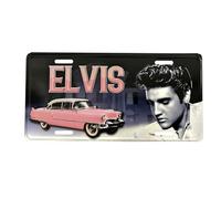 Elvis Presley Plaque d'immatriculation Rose
