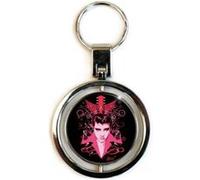 Elvis Presley Porte-clés en métal qui tourne Noir G