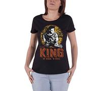 Elvis Presley - T-Shirt Elvis Presley - The King Of Rock 'n Roll Femme Tee M - Noir