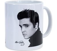 Elvis Presley - Tasse à café, Portrait TA13108 (Taille unique) (Noir/Blanc)
