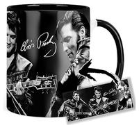 Elvis Presley Tasse Ceramique Intérieure et Poignée Noire Mug