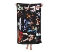 Elvis Singer Presley Rock Serviette De Plage Extra Large sans Sable à Séchage Rapide pour Adultes Serviettes D'été Légères pour Voyage, Natation, Vacances