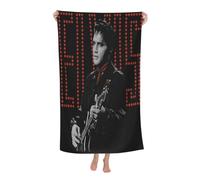 Elvis Singer Presley Rock Serviette De Plage Extra Large sans Sable à Séchage Rapide pour Adultes Serviettes D'été Légères pour Voyage, Natation, Vacances