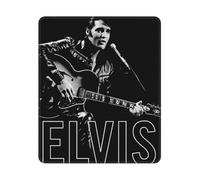 Elvis Singer Presley Rock Tapis de Souris Confortable en Fibre, Tapis de Souris de Bureau 30 x 25 cm, Ultra Fin, améliore la Vitesse et la précision, Base en Caoutchouc antidérapant.