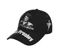 Elvis Singer Rock-Presley Casquette de Baseball Tendance Unisexe Hip Hop réglable pour Adultes et Adolescents, 15, Taille Unique