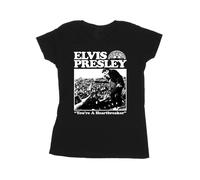 Elvis - T-shirt A HEARTBREAKER - Femme (BI37846)