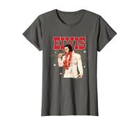 Elvisly Yours Elvis Presley Aloha du Hawaii Show 1973 T-Shirt, Femme, Asphalte, M