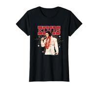 Elvisly Yours Elvis Presley Aloha du Hawaii Show 1973 T-Shirt, Femme, Noir, S
