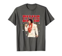 Elvisly Yours Elvis Presley Aloha du Hawaii Show 1973 T-Shirt, Homme, Asphalte, S