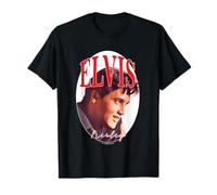 Elvisly Yours Elvis Presley Retro King of Rock & Roll Ovale T-Shirt