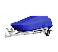 ELVONS Housse De Bateau Semi-Rigide, 210d RéSistance à La PoussièRe Et Aux DéChirures Tissu Oxford Housse De Bateau La Taille Peut êTre PersonnaliséE,Bleu,17~19ft(600cm*300cm)