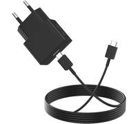 ELVORIX-Chargeur Ultra-Rapide USB C 25W et Câble USB-C vers Type-C 1m, Compatible avec PD 3.0 pour Samsung Galaxy S26 S24 A17 A26 A16 A35 A54 A53 A33 5G Z Flip7 FE Pixel 8 /pour iPhone 15 17e Air, No