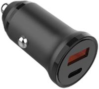 ELVORIX-Chargeur Voiture Compact Et Rapide Double USB : USB-a 18w Qc + USB-c 30w Power Delivery