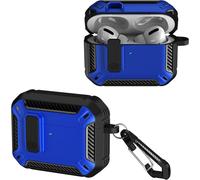 ELVORIX-Coque Compatible avec AirPods Pro 3, Mallette Rigide de qualité Militaire avec Serrure et Porte-clés, Protection d'ajustement sans Couture, Anti-Rayures.(Bleu Foncé)