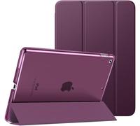ELVORIX-Étui Smart Cover pour New iPad 9ème Génération 2021, Étui à Rabat avec Support et Semi-Transparent Protecteur pour iPad 8e Génération 10.2"" 2020/iPad 7e Génération 10.2"" 2019, Violet Sombre