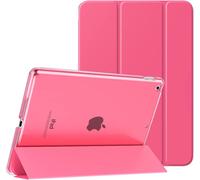 ELVORIX-Étui Smart Cover pour New iPad 9ème Génération 2021, Étui à Rabat avec Support et Semi-Transparent Protecteur pour iPad 8e Génération 10.2"" 2020/iPad 7e Génération 10.2"" 2019, Pastèque Rouge