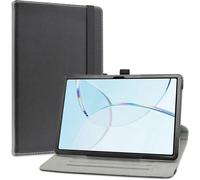 ELVORIX-pour DOOGEE T10E,Slim PU Cuir Etui et Pliable Stand Folio Coque Couverture pour DOOGEE T10E /Blackview Tab 80 /Blackview Tab 10 WiFi/OSCAL Pad 7 10.1 Pouces Tablette,Noir