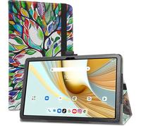 ELVORIX-PU Cuir Etui et Pliable Stand Folio Coque pour UMIDIGI G3 Tab Ultra/foxxd c10/UMIDIGI G3 Tab/UMIDIGI G2 Tab/UMIDIGI G1 Tab/Vortex ZTAB10/Vortex T10M Pro 10.1 Pouces, Love Tree