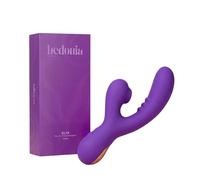 ELYA Vibromasseur Rabbit à Succion - Vibromasseurs Féminin Clitoridien & Point G - Stimulateur Air Pulse 18 Modes - Silicone Médical Premium - Coffret Cadeau Luxe