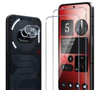 ELYCO Compatible avec Nothing Phone 2A/2A Plus/2A+ Verre Trempé, 2 Pièces Protection Écran + 2 Pcs Caméra Arrière Protecteur, 9H Dureté sans Bulles Anti-Huile/Anti-Rayures HD Film Protection Décran