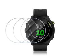 ELYCO Protection Écran Compatible avec Garmin Forerunner 55/45/45S/245/245 Music Verre trempé, 3 Pièces 9H Dureté Protection ecran, Sans Bulles, Anti-rayure, Anti Empreinte, Ultra HD Film