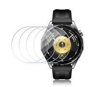 ELYCO Protection Écran Compatible avec HuaWei Watch GT 6/GT6 46MM Verre trempé, 4 Pièces 9H Dureté Protection ecran, Sans Bulles, Anti-rayure, Anti Empreinte, Ultra HD Film