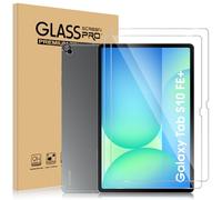 ELYCO Protection Écran en Verre Trempé pour Samsung Galaxy Tab S10 FE Plus/S10 FE+, 2 Pièces Film de Protection + 1 Pièces Caméra Arrière Protecteur, 9H Dureté Anti Rayures, HD Clair