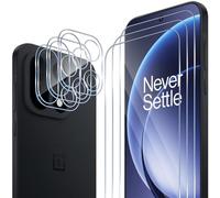 ELYCO Protection Écran pour OnePlus 15 5G, 3 Pièces Films Verre Trempé + 3 Pièces Caméra Arrière Protecteur, 9H Dureté, Full Cover Anti-Bulles/Anti-Rayures, HD Transparent