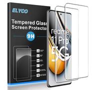 ELYCO Verre Trempé pour Realme 11 Pro/11 Pro+/11 Pro Plus 5G, 2 Pièces 9H Dureté Protection Écran, Ultra HD, Sans Bulles, Anti-rayure, Film Protection D'écran