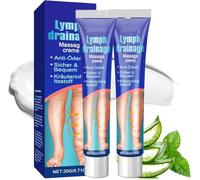 Elycura - Crème de massage lymphatique - Crème de massage Elycura Leg Edema - Crème de massage lymphatique - Soulage l'edema pour les jambes et les pieds - Absorption rapide - Convient à tous les