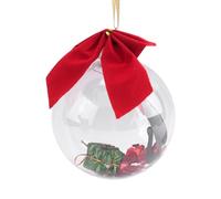 Elydiva Boule D'Ornement de Noël Décorations d'arbre de Noël Boule Transparente Ornement Maison Boule Suspendue Cadeau Exquis - Noirs Facile à Installer Facile à Utiliser
