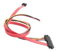 Elydiva Câble d'alimentation de DonnéEs de Disque Dur IntéGré Câble d'alimentation de DonnéEs 4 Pin et 3.0 Mâle vers 22 Pin (7 + 15 Pin)