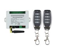 Elydiva DC 12 V 24 V 36 V 10 A 433 MHz 4 Canaux Relais Sans Télécommande Commutateur Récepteur + Émetteur 4CH, 1 Récepteur 2 Télécommande