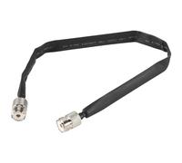 Elydiva Passe Porte/FenêTre à Travers Le Câble Coaxial Plat SO239 UHF à UHF 50 Ohm Coax Pigtail Rallonge