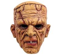 eLymwoo Masque d'Halloween en latex Frankenstein monstre - Tête complète de créature extraterrestre, masque de savant fou pour adultes, taille unique