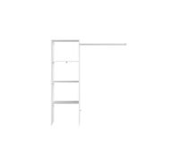 Concept Usine Dressing Elysee blanc – 3 étagères, penderie – 160 x 40 x 180 cm