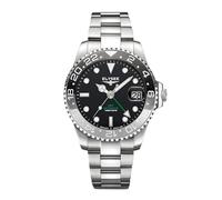 Elysee Hommes Analogique Automatique Montre avec Bracelet en Acier Inoxydable GMT_Automatic