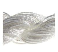 Elysée Lot 30 Mètres Fil Nylon Cordon Bijoux 1 mm pour Création Shamballa - Blanc