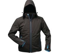elysee Veste softshell d'hiver Uranos taille XXXL noir/bleu 96 % PES / 4 % EL