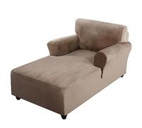 ELYSYSRL Housse de Chaise Longue Extensible, Housse Méridienne Douce Moderne pour Salon Chambre à Coucher Intérieure Fauteuil Inclinable Protecteur Lavable en Machine (Color : #20)