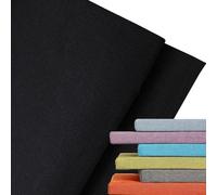 ELYSYSRL Housse de Coussin D'assise, Housse de Rechange en Lin, Lavable pour Chaise, Banc, Camping Jardin comme Coussin d'assise, Couvre-siège, avec Fermeture éclair(Noir,110x55x5cm)