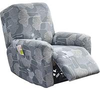 ELYSYSRL Housse de Fauteuil Relax Extensible 1 Place, Housse de Fauteuil Relax Inclinable Electrique, Couverture de Chaise Canapé Relax avec Poche, Protecteur pour Fauteuil Inclinable (Color : #30)