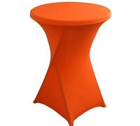 ELYSYSRL Housse de Table Ronde Extensible, Ø 60-80 cm Blanc Housse Mange Debout pour Mariage Hôtel Restaurant Table de Brasserie Haute de Bistrot Jardin Restaurent Bar (Color : #17, Size : 60x110CM)