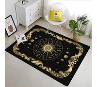 ELYVEN Échelle De Justice Magie Astrologie Tapis Ésotérique pour Salon Tapis Camping Pique-Tapis Anti-Dérapant Tapis Yoga 80x150cm