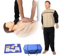 ELZEM Mannequin de Formation Professionnelle pour Adultes en RCR et Premiers Secours Modèle médical Humain pour la Formation aux Premiers Secours