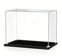 ELZEM Vitrine en Acrylique pour LG 21330 Maman J'Ai raté l'avion Modèle Boîte de Rangement Transparente en Verre pour Figurines Collection de Modèles Réduits 3MM,42 * 40 * 34CM