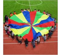 ELzEy Jeu for Tout-Petits, Parachute Arc-en-Ciel, Grand Jour de Match, fête d'anniversaire, Jeu Construction d'équipe(12m/39.37ft)