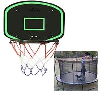 ELzEy Panier de Basket Trampoline avec Ballon Gonflable et Pompe Ensemble Panier Suspendu extérieur Jouets Jeu